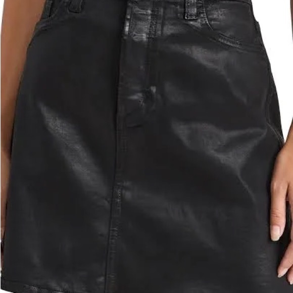 Joe's Jeans Dresses & Skirts - NWT! Joe's Jeans Black faux leather denim A-Line Skirt